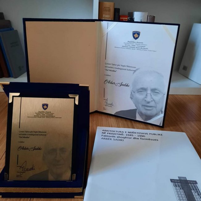 Ministria Kosovare e Kulturës shpërblen arkitektin nga Bujanoci